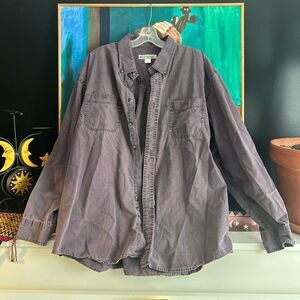 Vintage Y2K Men's Brown Casual Shirt Jacket Windriver XXL